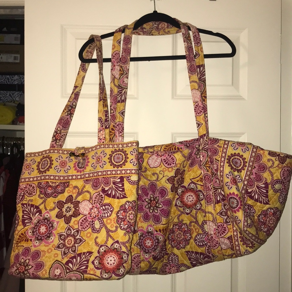 Vera Bradley Duffle and Small Tote bag